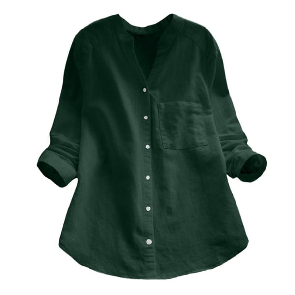 Greta | Blusa de lino de manga larga elegante