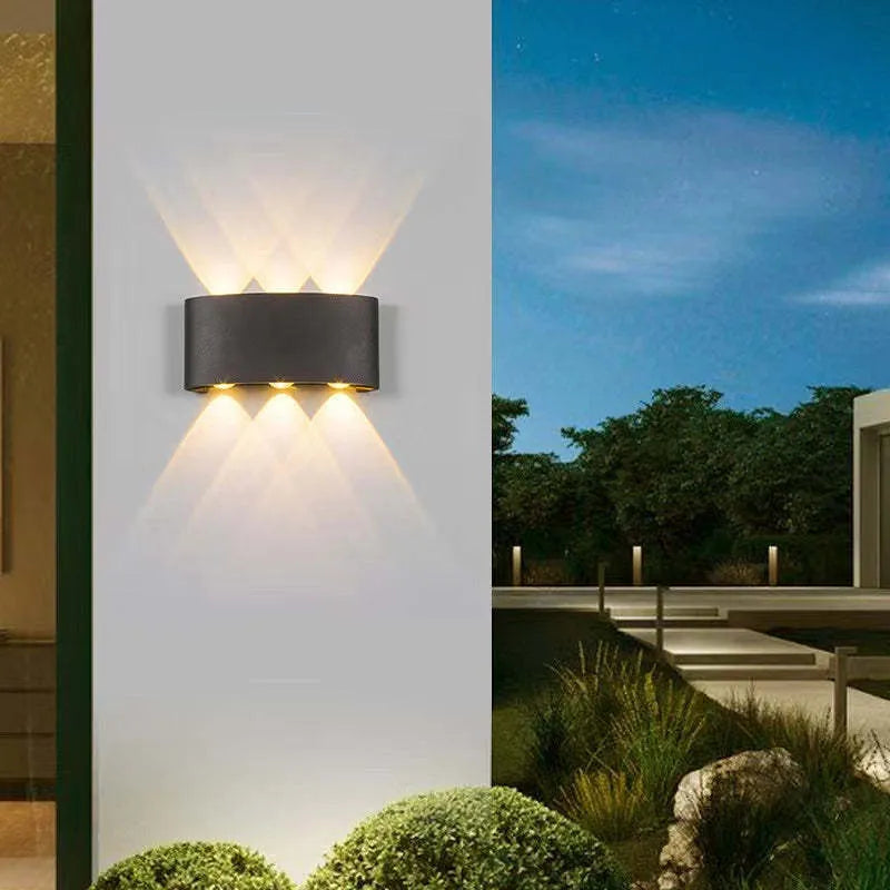 Lámpara de pared moderna blanca LED impermeable