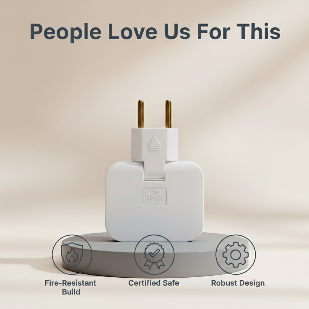 Compact and Elegant Universal Power Strip | Oak&Harper