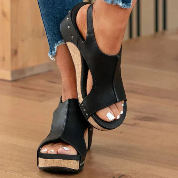 Yula | Sandalias de cuña elegantes