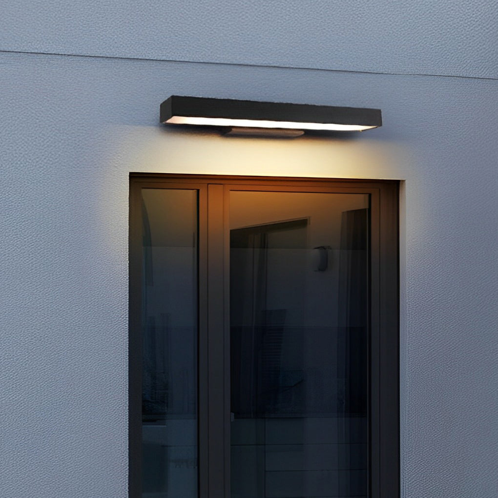 Lámpara de pared exterior de acero inoxidable negro