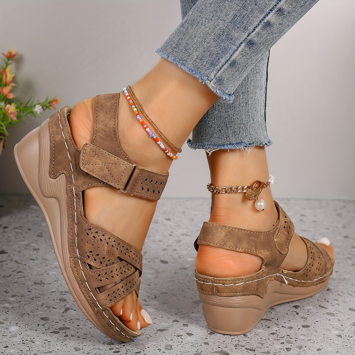 Bonna | Sandalias de tacón de comodidad diaria