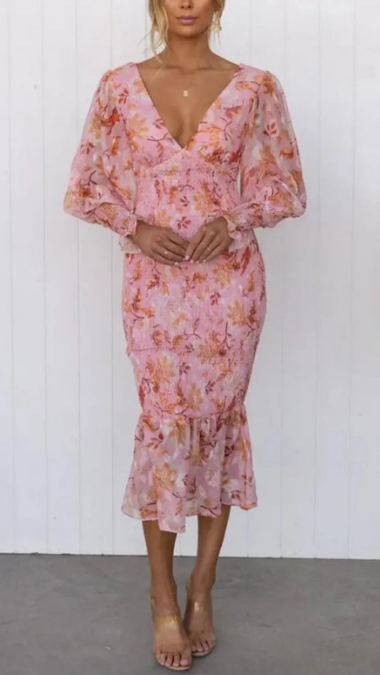 Amara | Vestido de flores impresionante