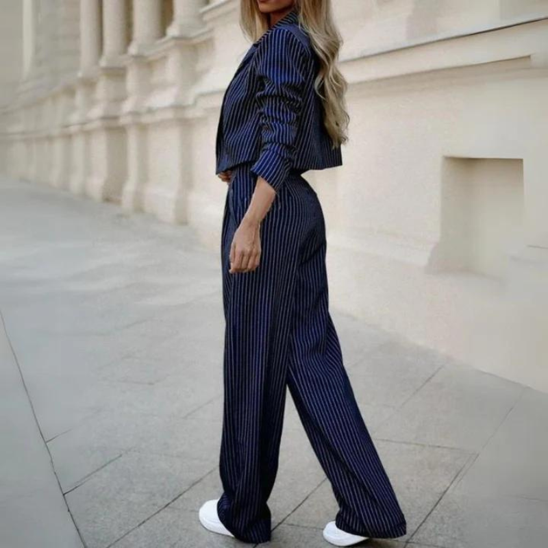 Aliana - Blazer e pantaloni a righe - Eleganti e professionali