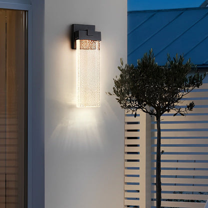 Lámpara de Pared Exterior Moderna con Cristal Impermeable Applique