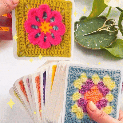 ColorCrafter - El Set de Tarjetas Granny Square - 50 piezas