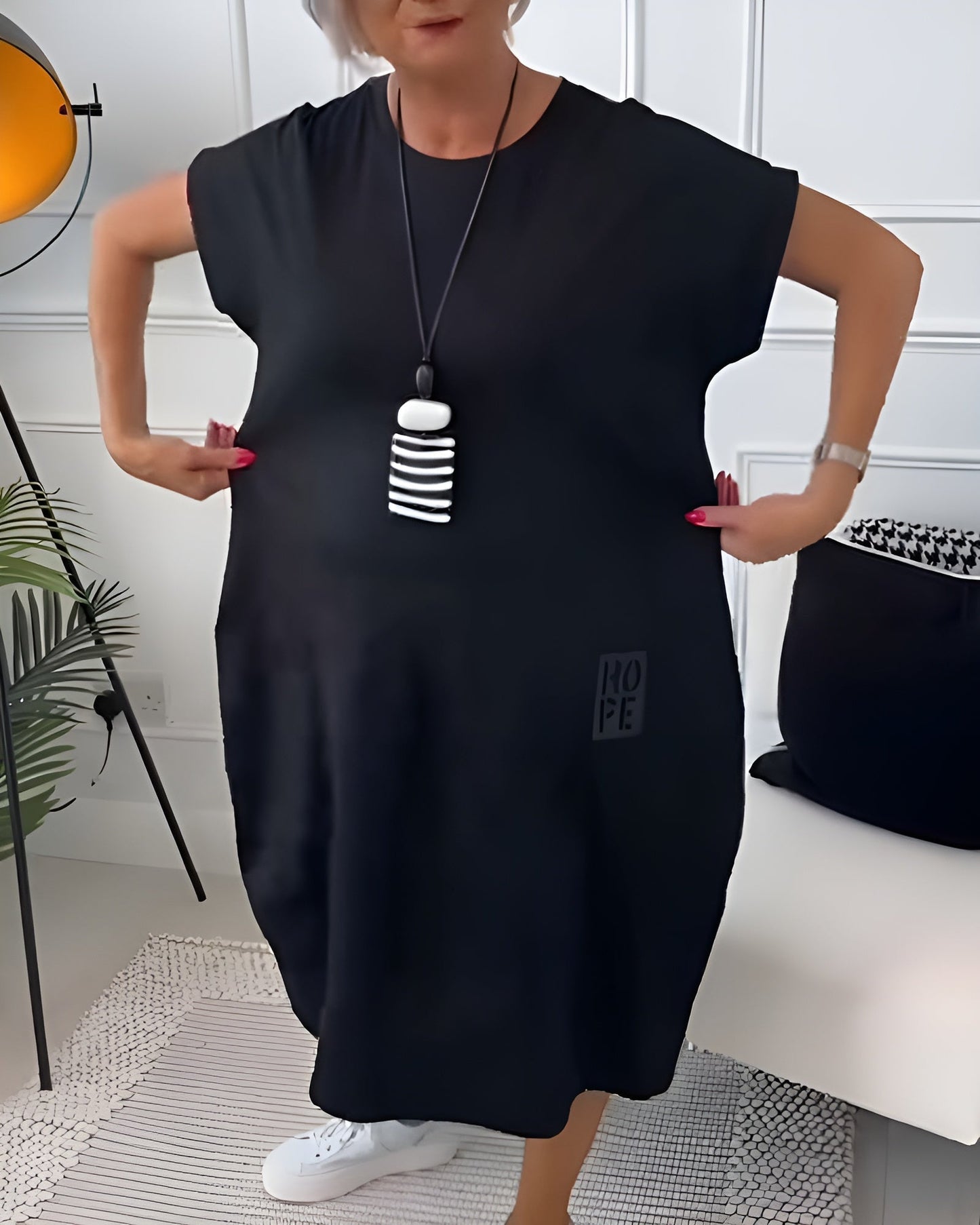 Cleo - Vestido elegante de manga corta