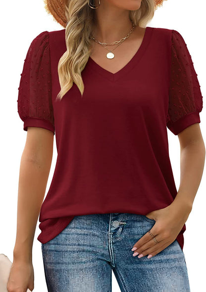 Mélissa | Blusa de Manga Abullonada Chic de Verano
