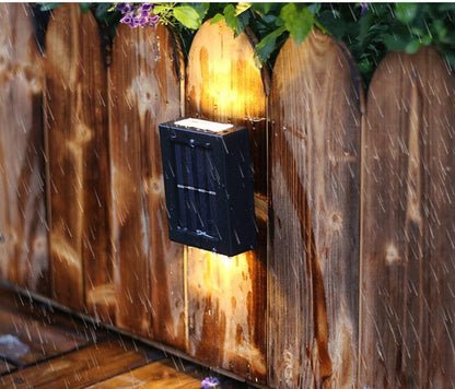 Luz solar de pared para exteriores para cercas de jardín
