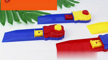 Set de Lanzador de Coches de Juguete Pista de Carreras Manual