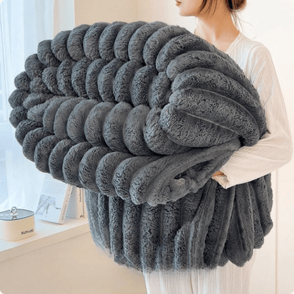 Ultra-Soft Fluffy Blanket – Cozy Thick Plush Comforter for All-Season Warmth