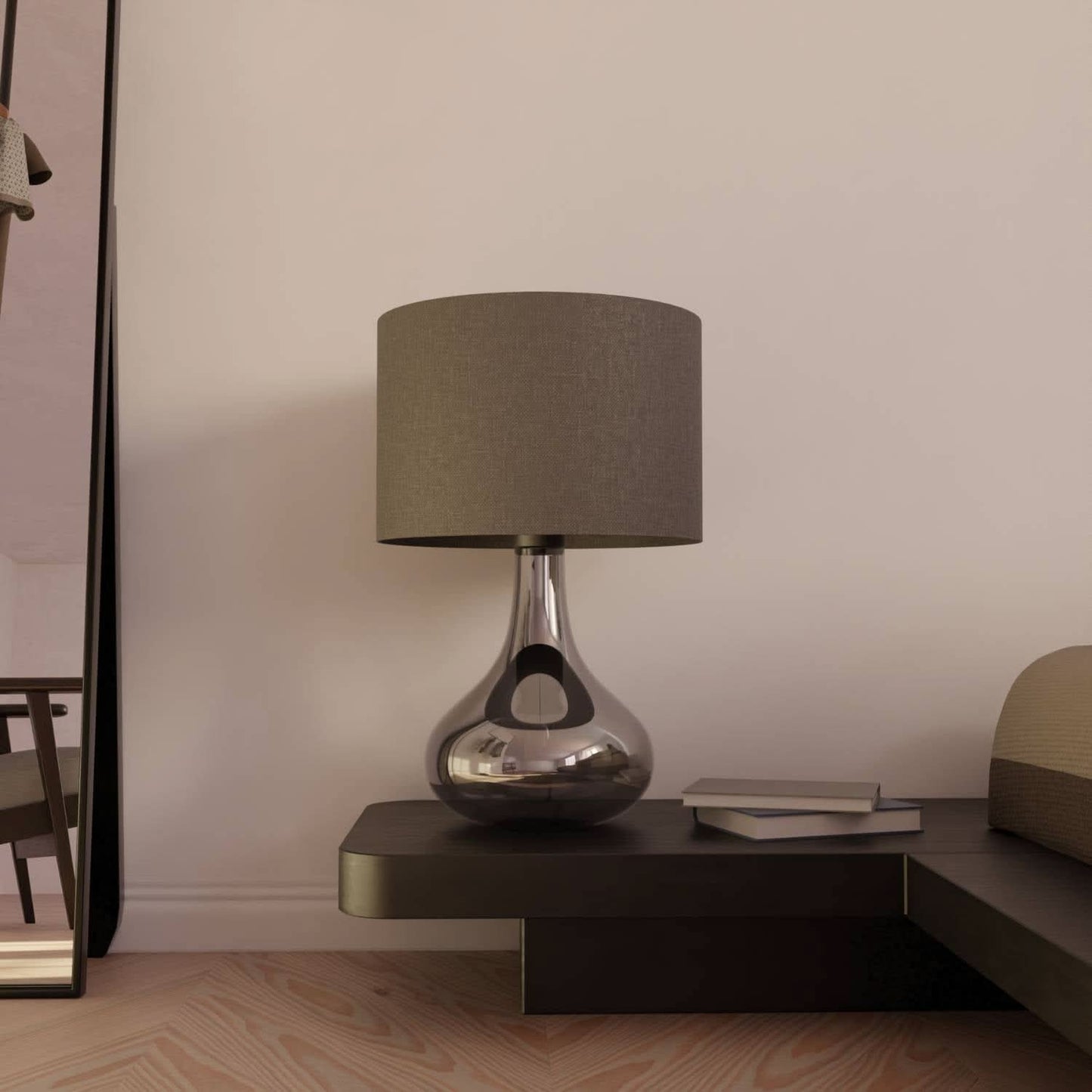 Bedside Lamps Modern Dual Bulb Metal Design