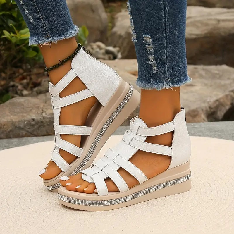 Eudora | Eleganti sandali con zeppa 