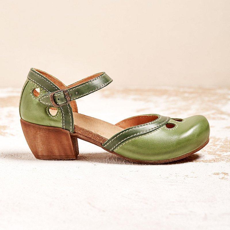 Celda – Sandalias cómodas de tacón bajo