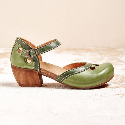 Celda – Sandalias cómodas de tacón bajo