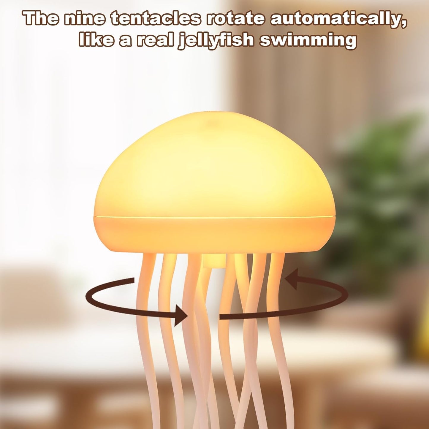Lámpara LED de ambiente | Luz de medusa realista para dormitorio