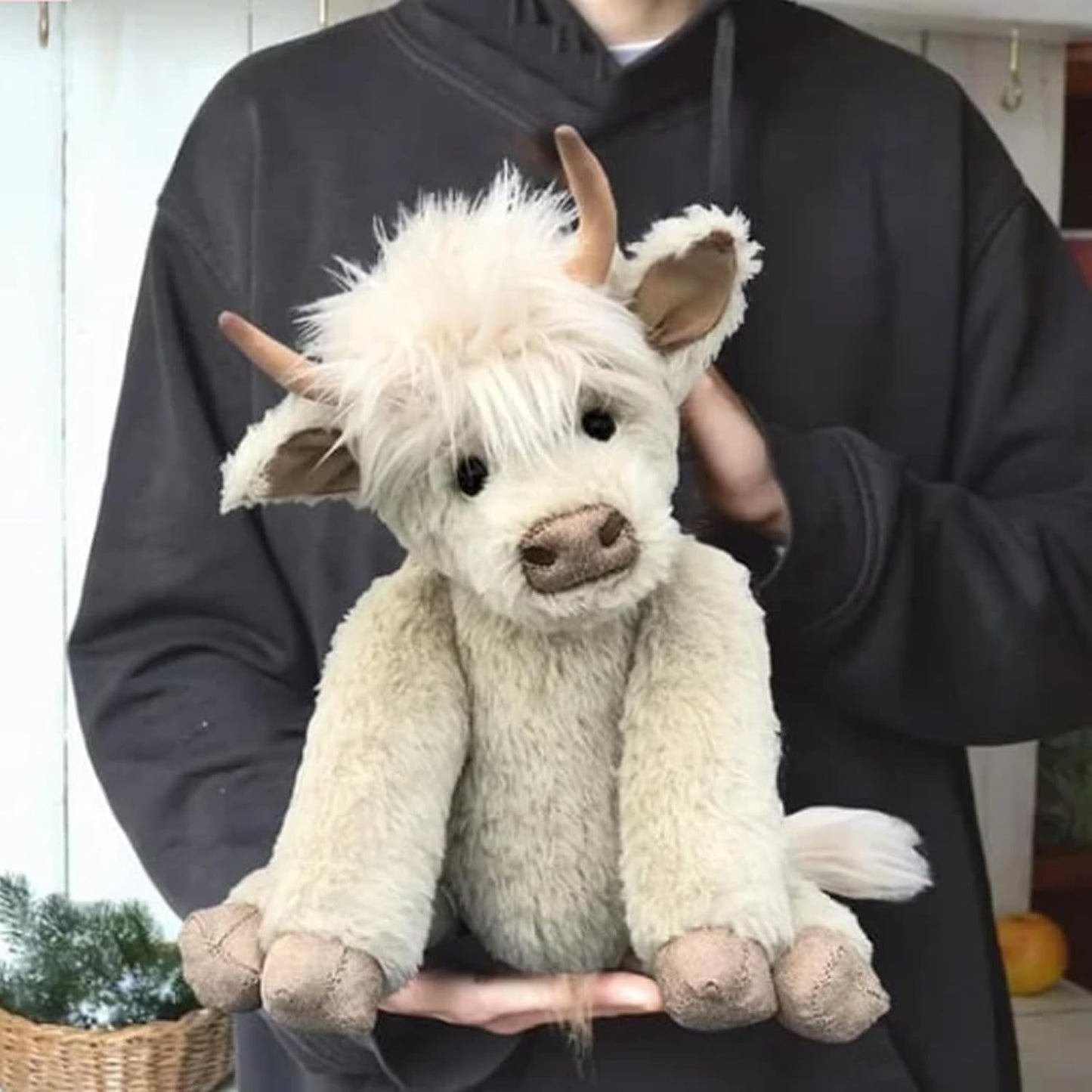 Cojín de abrazo de peluche Juguete de vaca de las tierras altas