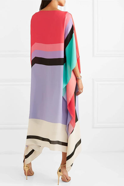 Rilinda | Kaftán elegante con estampado geométrico