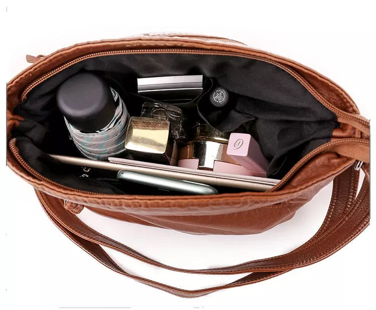 Bolso de Hombro de Cuero - Idelle
