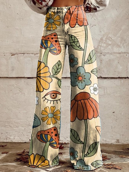 Gianne | Pantalones de pierna ancha Boho Vista