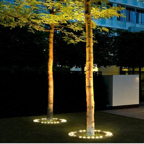 Anillo de iluminación exterior para iluminación de árboles