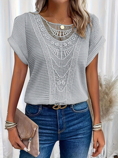 Rissa | Chic Round Neck Elegant Top