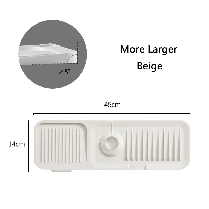 Protector contra salpicaduras AquaShield para fregadero | Protector de silicona para fregadero de cocina
