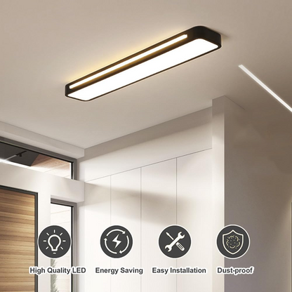 Lámpara de techo LED larga minimalista nórdica