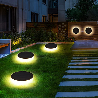 Garden Lights Solar Powered LED Ground Discs