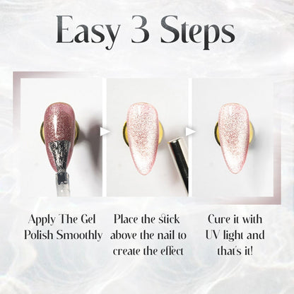 GalaxyGlow Pro™ - Crea efectos de uñas 3D impresionantes que cambian de color con la luz