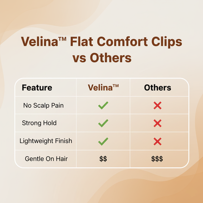 Velina™ - Set of 4 Flat Comfort Clips (Set of 4)