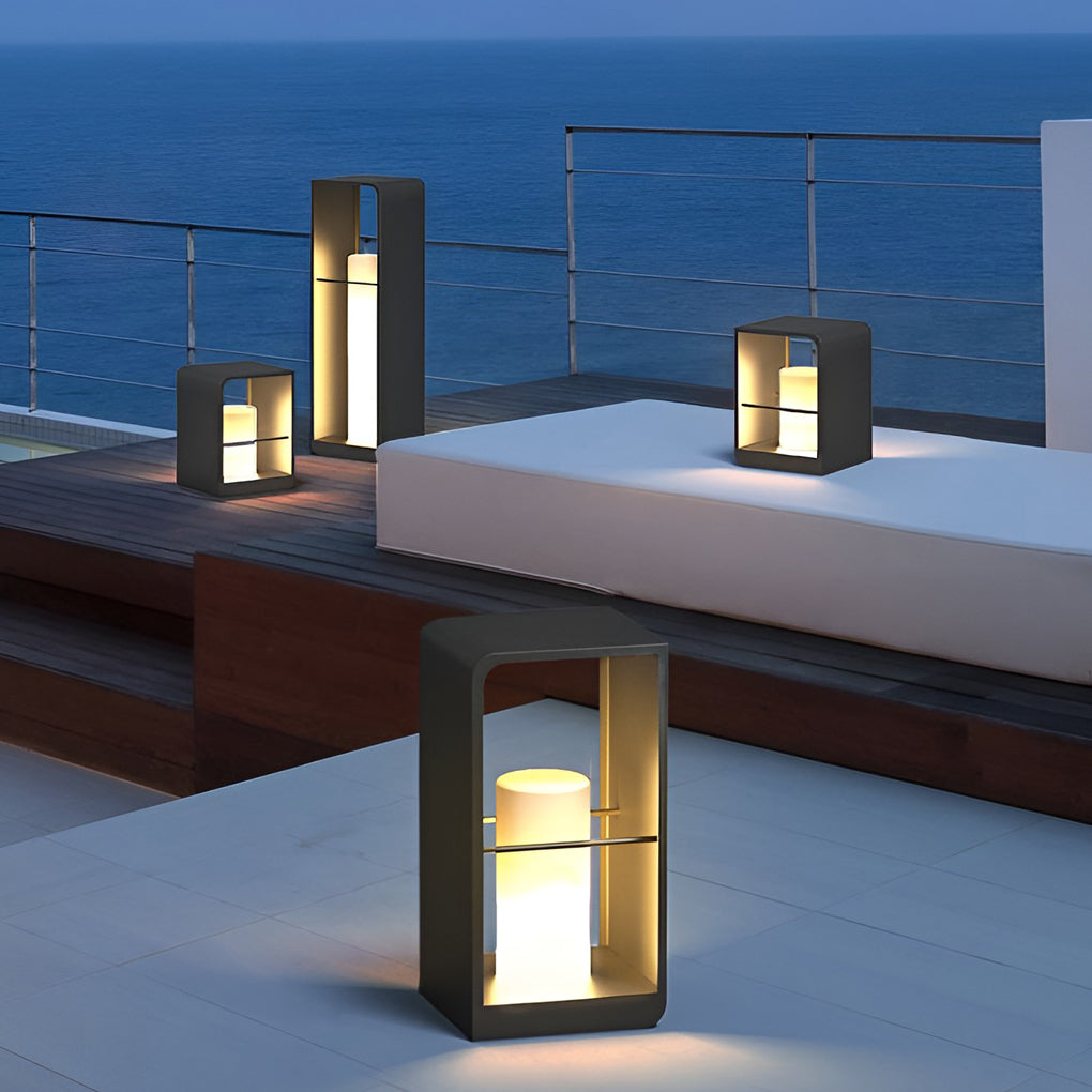 Outdoor Solar Garden Lantern with LED Light