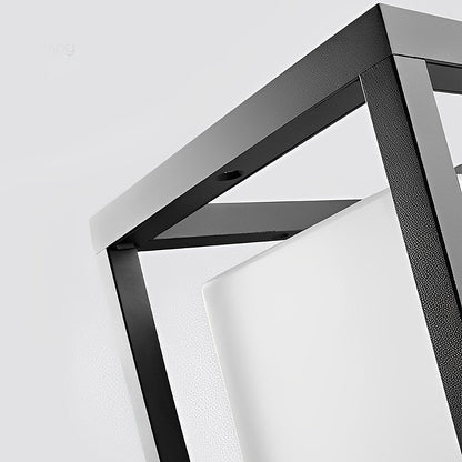 Linterna LED solar para exteriores de aluminio negro