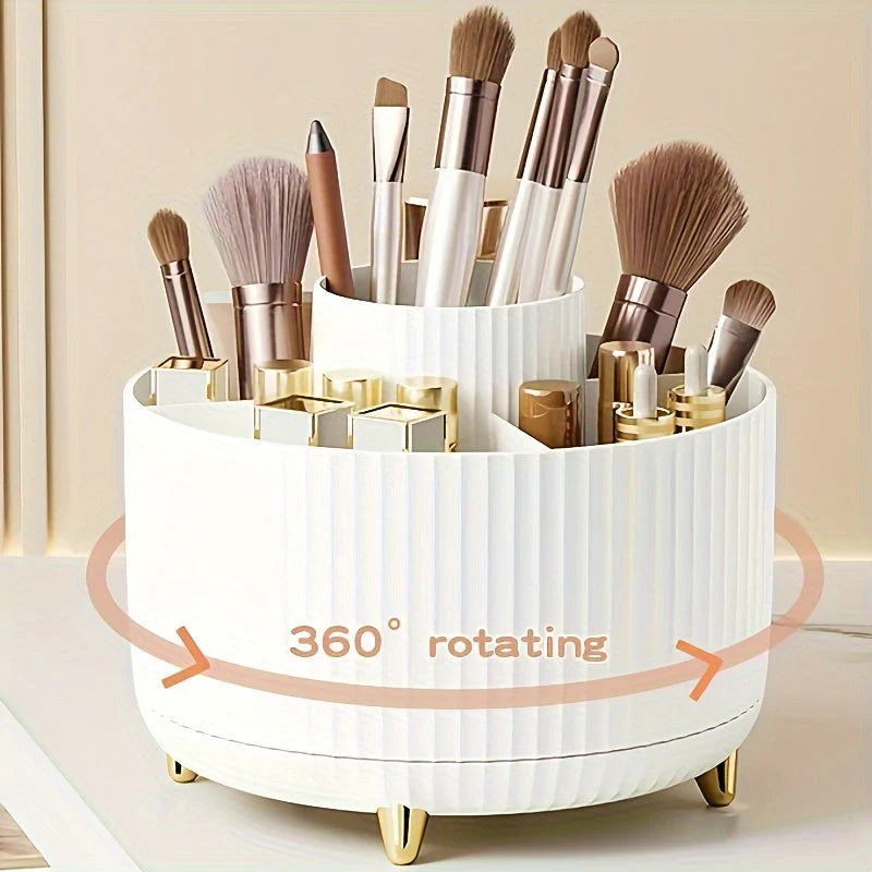 Organizador de Maquillaje | Estante de Almacenamiento Giratorio 360° para Tocador