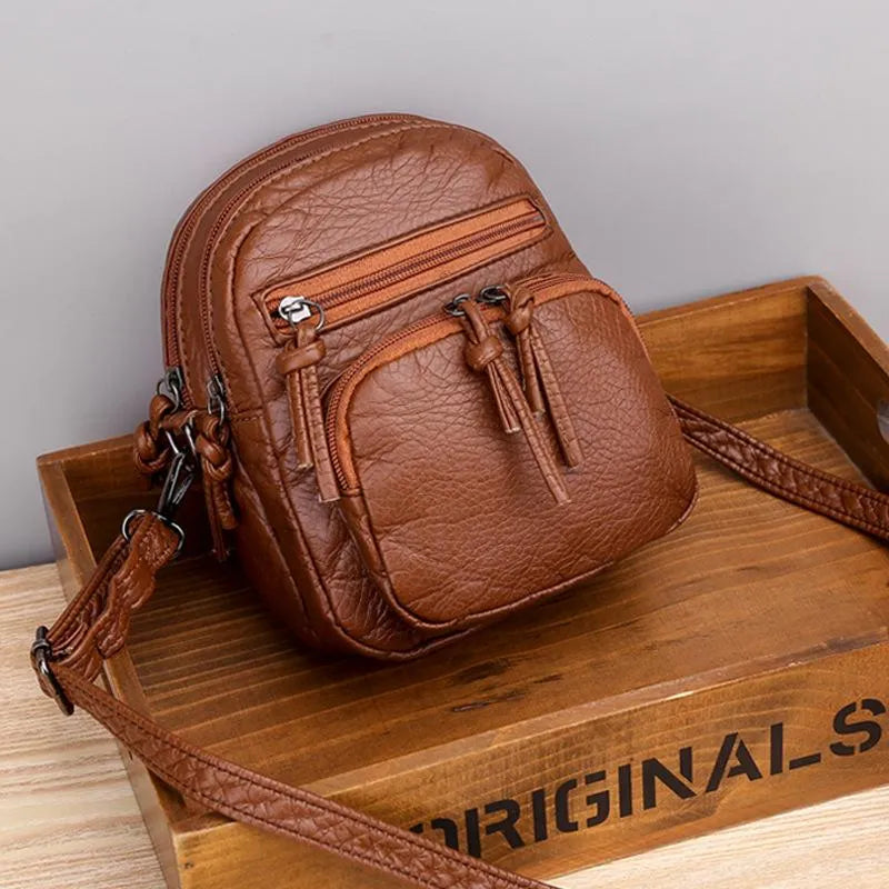Bolso de Hombro de Cuero Lize