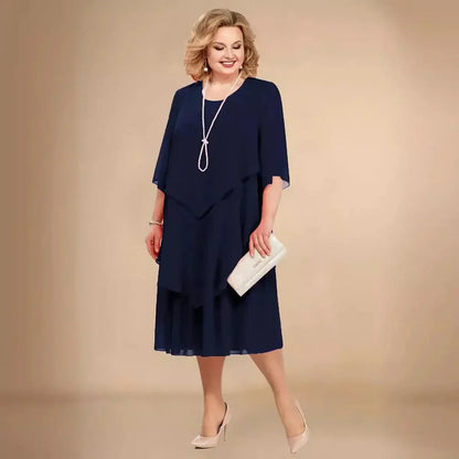 Edenaline | Vestido de Elegancia Atemporal en Capas