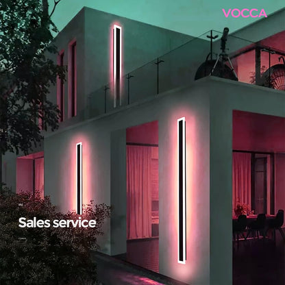 Luz de pared LED exterior moderna regulable en tira