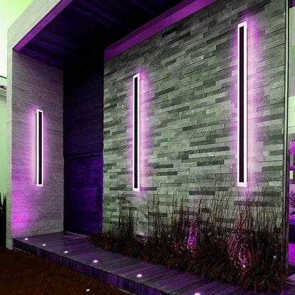 Luz de pared LED exterior moderna regulable en tira