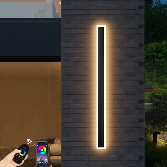 Luz de pared LED exterior moderna regulable en tira