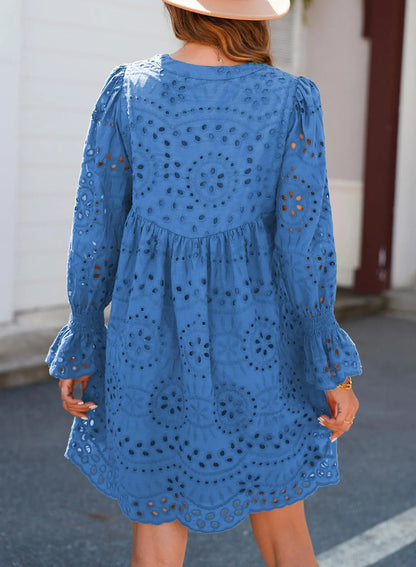 Kirelle - Vestido falda transpirable con escote en V