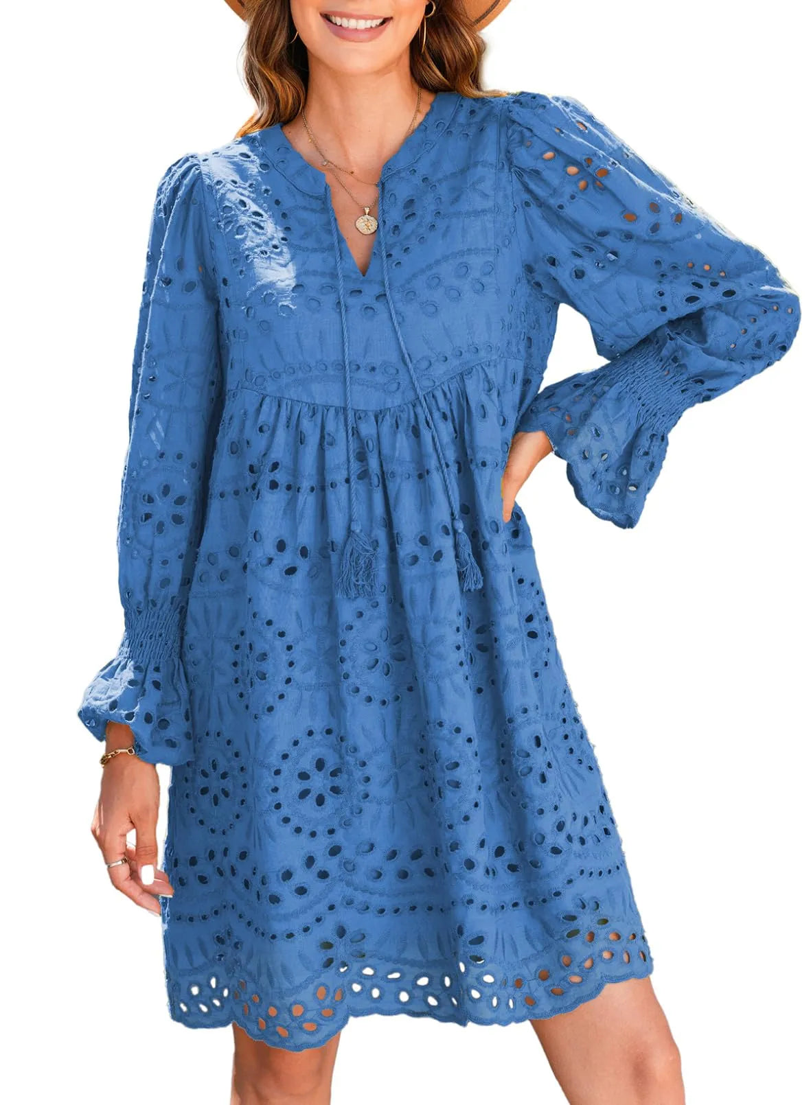 Kirelle - Vestido falda transpirable con escote en V