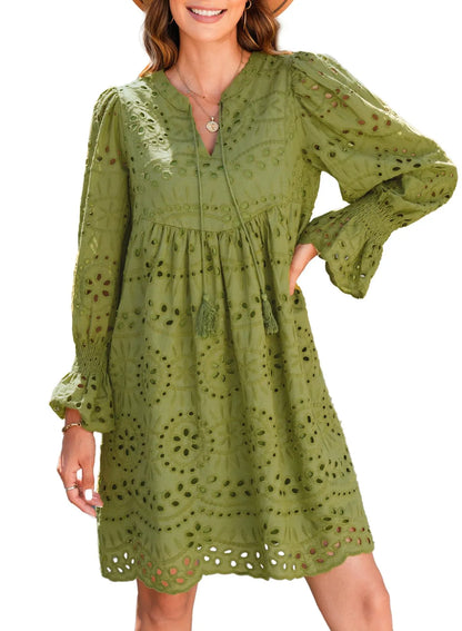 Kirelle - Vestido falda transpirable con escote en V