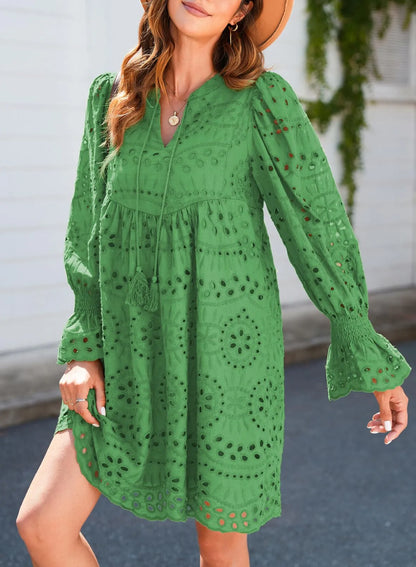 Kirelle - Vestido falda transpirable con escote en V
