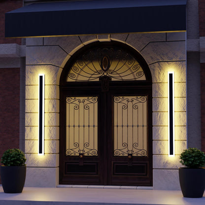 Luz de pared LED exterior moderna regulable en tira