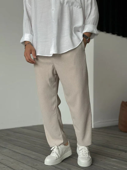 Feli - Pantalones de Lujo Suaves para Hombre