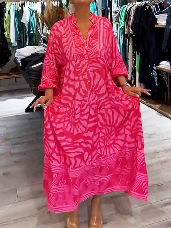 Cora | Vestido Estampado Vibrante