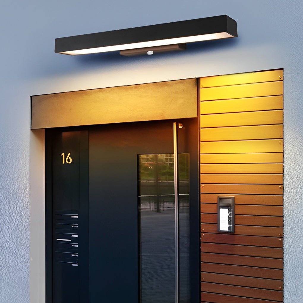Lámpara de pared exterior de acero inoxidable negro