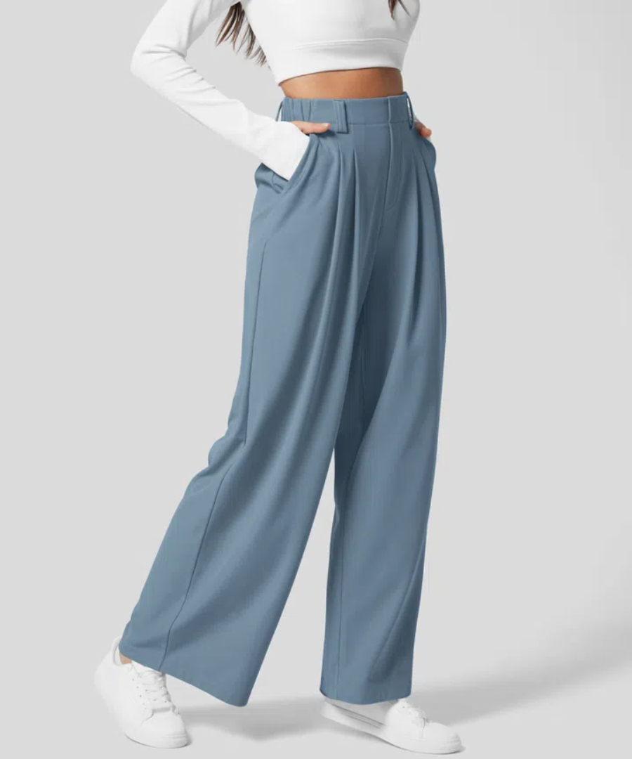 ALDEN™ - Elegantes pantalones de cintura alta