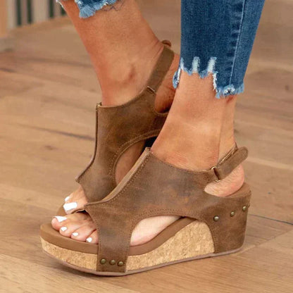 Yula | Sandalias de cuña elegantes