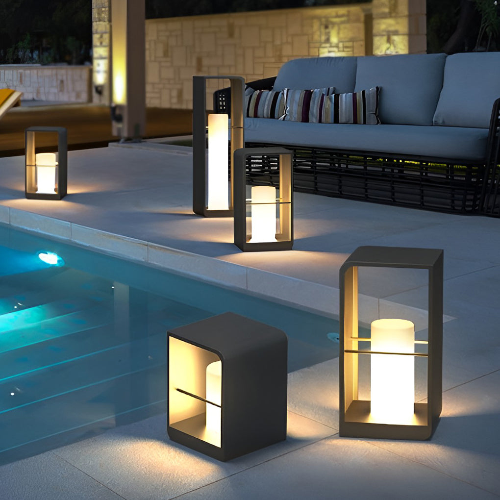 Outdoor Solar Garden Lantern with LED Light